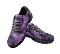 Jeiento Halloween Bat Running Shoes for Women Breathable Casual Low Top Walking Shoes Comfortable Trainers Comfortable Lace Up Sneakers for Hiking,11 UK