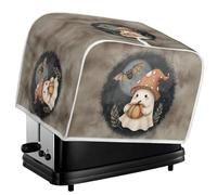Jeiento Halloween Ghost Toaster Dust Cover 2 Slice,Halloween Decoration Dust And Fingerprint Protection Kitchen Small Appliance Fit Most Standard Toasters Bread Maker Storage Organizers,S