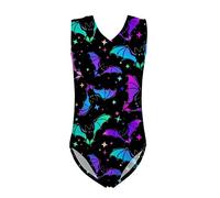 Jeiento Halloween Girls' Sleeveless Gymnastics Dance Leotard Outfits for Kids,Girls One Piece Swimsuit Swimwear Beach Bathing Suit