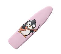 Jeiento Ironing Board Cover with Elastic Edge Cute Penguin Play the Guitar Polyester Ironing Covers Stain Resistant & Durable Scorch 15x54 Heat Reflective Ironing Pad Cover
