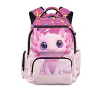Jeiento Kids Backpack Cute AxolotlsSchool Bag Boys Tractor Backpack Large Capacity Toddler Preschool Backpacks Classic School Bookbag Kindergarten Elementary School Students Schoolbags