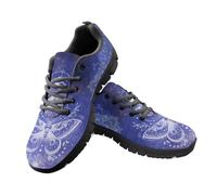 Jeiento Lace Up Sport Shoes for Women Galaxy Bling Butterfly Mandala Flower Pattern Womens Trainers Mesh Comfort Slip Resistant Hiking Jogging Sneakers,11 UK