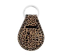 Jeiento Leopard Pattern Keychains for Car Home Keys,Durable Key Ring Circle for Water Bottle Badge,Phone,Camera Holders