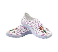 Jeiento Light Walking for Nurse Shoes Women Fashion Nurse Pattern Casual Work Sport Walking Gym Trainers Unisex Athletic Footwear