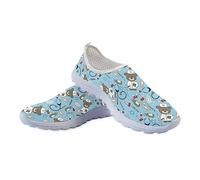 Jeiento Light Walking for Nurse Shoes Women Men Nurse Bear Blue Breathable Mesh Flats Training Shoes Athletic Running Shoes Gym Fitness Sneakers