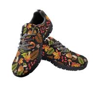 Jeiento Lightweight Walking Shoes Cottagecore Flower Mushroom Sneakers Comfort Lightweight Gym Workout Sneakers for Women Men Lace Up Running Sneakers,6 UK