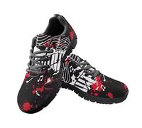 Jeiento Music Note Pattern Fashion Trainers Athletic Running Sneakers for Women Men Music Lover Sneakers Lace Up Sport Footwear,8 UK