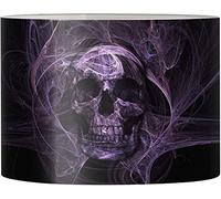 Jeiento Purple Skull Lamp Shades with Metal Frame Modern Trendy Desk Lamp Shades