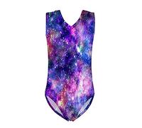 Jeiento Purple Starry Sleeveless Swimsuit One Piece Rashguard Swimwear Little Girls Bathing Suit