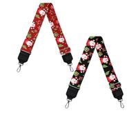 Jeiento Replacement Shoulder Strap,2 Piece Set Guitar Style Handbag Crossbody Strap Adjustable Guitar Straps for Women Girls, Christmas Santa Claus Gift, One Size