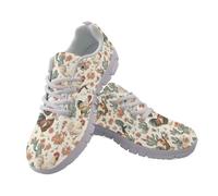 Jeiento Rooster Shoes for Women Men Lightweight Athletic Shoes Adult Road Running Sneakers Gym Workout Sneakers Flat Driving Casual Footwear 6 UK