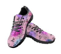 Jeiento Skull Halloween Spider Web Sneakers for Women Men Lightweight Comfortable Walking Shoes Breathable Running Sneakers for Gym,11 UK