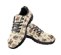 Jeiento Slip On Walking Shoes for Women Men Horse Animal Pattern Sneakers Lightweight Comfortable Gym Athletic Sneakers Casual Flat Shoes,8 UK