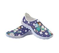 Jeiento Trainers for Dental Shoes Men&Women Teeth Tooth Fairy Casual Sport Gym Mesh Sneakers Fashion Sport Footwear,Anti-Skid Casual Work Shoes
