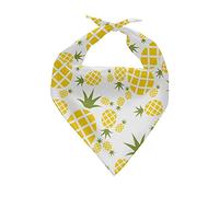 Jeiento Tropical Pineapple Dog Bandanas,Cute Bandanas for Dogs Triangle Reversible Pet Scarf for Girl,Bandana for Large and Extra Large Dogs