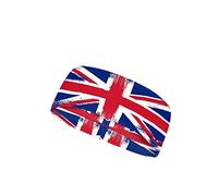 Jeiento UK Flag Sport Headbands for Women Men,Patriotic Headband for Men,Non-slip Soccer Headband,Football Hairband for Girl Boy Sport,Running Headbands
