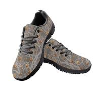 Jeiento Women Fashion Sneakers Branch Pattern Shoes for Outdoor Travel,Lace Up Sport Running Sneakers Comfort Hiking Cycling Jogging Shoe,8 UK