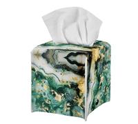 Jeiento Yellow Sunflower Tissue Box Cover 5.1x5.5 Inch Tissue Holder with Bottom Belt,Oil Protector Napkin Paper Storage Cube Desk Decor for Kitchen,Restaurant