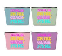 jeilink I'm the Dancer Nurse Teacher Lawyer Coach Gymnast Gifts, Appreciation Makeup Bag Funny Cosmetic Bags for Women Female Sister Best Friend Birthday Appreciation Graduation Christmas, Coach 4