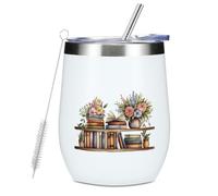 jeilink Wine Tumbler 12oz Insulated Coffee Mug 1605
