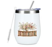 jeilink Wine Tumbler 12oz Insulated Coffee Mug 1606
