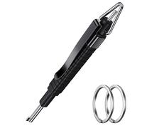 JEINAPA Black Strong Handcuff Key, Police Keys Clip for All Standard Series Hand Cuffs (1 Pack)