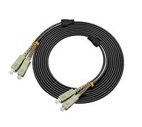 Jeirdus 20Meters SC to SC Outdoor Armored Duplex 50/125 OM2 Fiber Optic Cable Jumper Optical Patch Cord Multimode 20M SC-SC