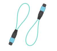 Jeirdus 2pack MPO 16-Core OM3 Multimode Fiber Loopback, Pull Ring Design for 10Gb/40Gb Network Testing, Data Center & Telecom Maintenance