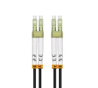 Jeirdus 50M LC to LC 10G OM3 Outdoor Armored Duplex 50/125 Fiber Optic Cable Jumper Optical Patch Cord Multimode 50Meters LC-LC