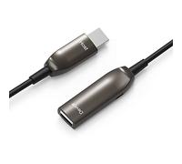 Jeirdus 50M USB 3.0 AOC Fiber Optic Cable Cord A-Male to A-Female Active Extension Jumper, High Speed 5Gbps Data Transfer, Use with Play station, Xbox, Card Reader, Printer, Hard Drive