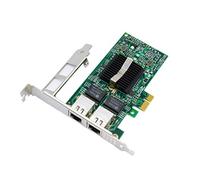Jeirdus for Intel 82576 Chip E1G42ET 1.25G Gigabit PCI Express 2.0 X1 Ethernet Converged Network Adapter (NIC), Dual RJ45 Copper Ports