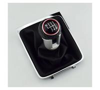 Jeiuvrao 6 for Speed Leather Car Manual Gear MT Shift Knob Gaitor Boot, for B6 Dropship Dropshipping(Red,6 Speed)