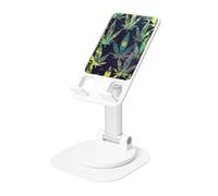 JEJEA A Puff In Time Weed Marijuana Print Rotating Cell Stand,Cell Phone Stand For Desk,Adjustable Phone Holder, For All Phones