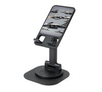 JEJEA Aircraft Fighter Jets Print Rotating Cell Stand,Cell Phone Stand For Desk,Adjustable Phone Holder, For All Phones