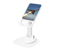 JEJEA Aircraft Fighter Jets Print Rotating Cell Stand,Cell Phone Stand For Desk,Adjustable Phone Holder, For All Phones
