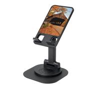 JEJEA Albany Covered Bridge Print Rotating Cell Stand,Cell Phone Stand For Desk,Adjustable Phone Holder, For All Phones