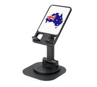 JEJEA Australian Flag Map Print Rotating Cell Stand,Cell Phone Stand For Desk,Adjustable Phone Holder, For All Phones