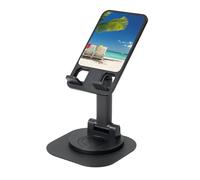 JEJEA Beach Palm Tree Chairs Boats Print Rotating Cell Stand,Cell Phone Stand For Desk,Adjustable Phone Holder, For All Phones