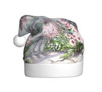 JEJEA Beautiful Eiffel Tower Paris Print Gorros De Navidad Para Adultos, Santa Hats For Funny, Novelty Christmas Hats, For Xmas Party