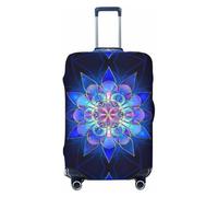 JEJEA Bohemian Lotus Flower Print Suitcase Cover Protector Travel Luggage Cover Suitcase Washable Baggage Covers Anti-Scratch