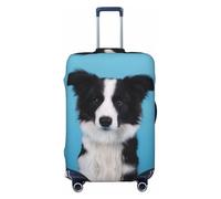 JEJEA Border Collie Print Suitcase Cover Protector Travel Luggage Cover Suitcase Washable Baggage Covers Anti-Scratch