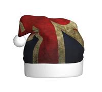 JEJEA British Flag Print Gorros De Navidad Para Adultos, Santa Hats For Funny, Novelty Christmas Hats, For Xmas Party
