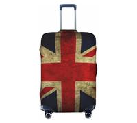 JEJEA British Flag Print Suitcase Cover Protector Travel Luggage Cover Suitcase Washable Baggage Covers Anti-Scratch