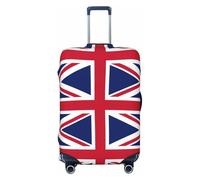 JEJEA British Flag Print Suitcase Cover Protector Travel Luggage Cover Suitcase Washable Baggage Covers Anti-Scratch
