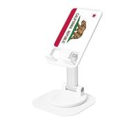 JEJEA California State Flag Print Rotating Cell Stand,Cell Phone Stand For Desk,Adjustable Phone Holder, For All Phones