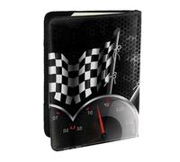 JEJEA Checkered Flag Racing Print Travel Organizer Credit Cards Case Passport BookPassport Holder Cover Wallet forTraveling,