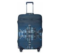 JEJEA Chicago Reflected Print Suitcase Cover Protector Travel Luggage Cover Suitcase Washable Baggage Covers Anti-Scratch