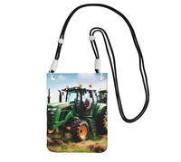 JEJEA Company Farm Tractor Print Crossbody Phone Bag For Women Men, Adjustable Strap Phone Purse, For Travel Shopping