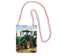 JEJEA Company Farm Tractor Print Crossbody Phone Bag For Women Men, Adjustable Strap Phone Purse, For Travel Shopping