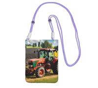 JEJEA Company Farm Tractors Print Crossbody Phone Bag For Women Men, Adjustable Strap Phone Purse, For Travel Shopping